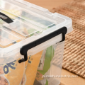 耐久性のある積み重ね可能なオーガナイザークリアプラスチック保管ボックス